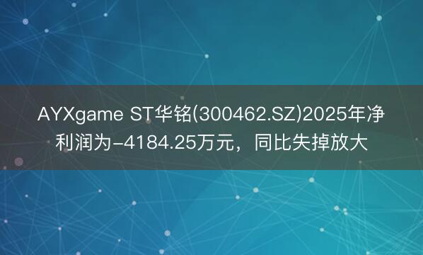 AYXgame ST华铭(300462.SZ)2025年净利润为-4184.25万元，同比失掉放大