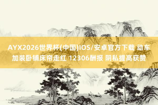 AYX2026世界杯(中国)IOS/安卓官方下载 动车加装卧铺床帘走红 12306酬报 阴私提高获赞