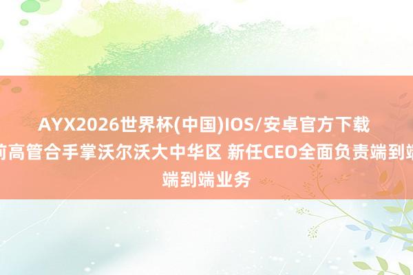 AYX2026世界杯(中国)IOS/安卓官方下载 奔突前高管合手掌沃尔沃大中华区 新任CEO全面负责端到端业务