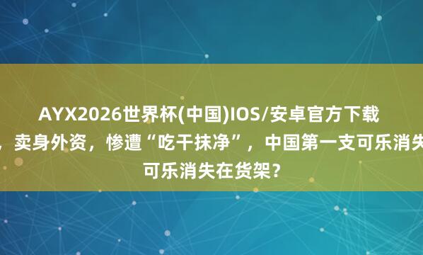 AYX2026世界杯(中国)IOS/安卓官方下载 1.3个亿，卖身外资，惨遭“吃干抹净”，中国第一支可乐消失在货架？