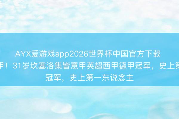 AYX爱游戏app2026世界杯中国官方下载 独缺一座法甲！31岁坎塞洛集皆意甲英超西甲德甲冠军，<a href=