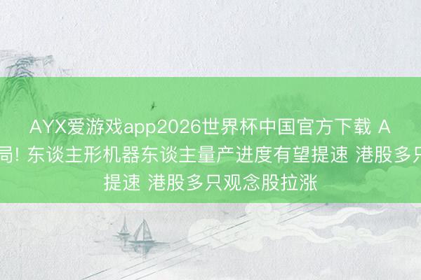 AYX爱游戏app2026世界杯中国官方下载 AI巨头纷纷入局! 东谈主形机器东谈主量产进度有望提速 港股多只观念股拉涨