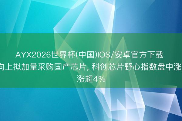 AYX2026世界杯(中国)IOS/安卓官方下载 字节向上拟加量采购国产芯片， 科创芯片野心指数盘中涨超4%