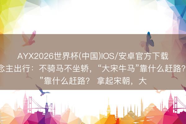 AYX2026世界杯(中国)IOS/安卓官方下载 宋朝正常东说念主出行：不骑马不坐轿，“大宋牛马”靠什么赶路？ 拿起宋朝，大